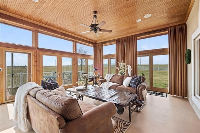 14971 Fairmount Rd, Basehor, KS 66007 - sunroom / solarium with french doors and plenty of natural light