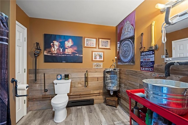 14971 Fairmount Rd, Basehor, KS 66007 - bathroom featuring toilet and wood finished floors