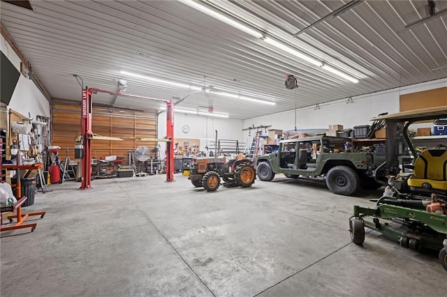 14971 Fairmount Rd, Basehor, KS 66007 - garage with a workshop area