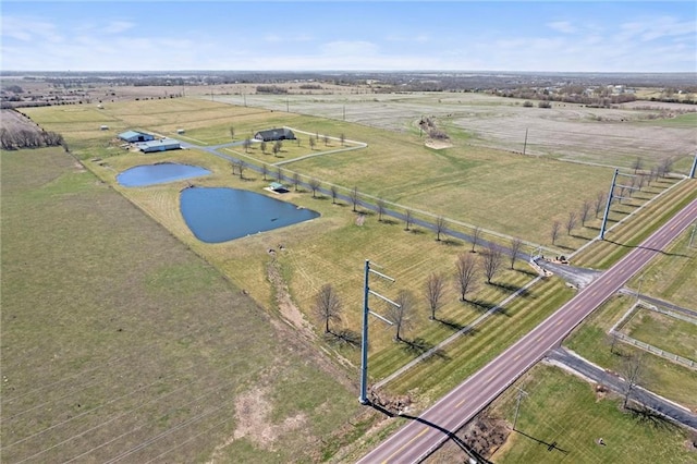 14971 Fairmount Rd, Basehor, KS 66007 - aerial view of sparsely populated area featuring a large body of water
