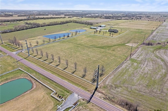 14971 Fairmount Rd, Basehor, KS 66007 - aerial view of property and surrounding area with a large body of water and rural landscape
