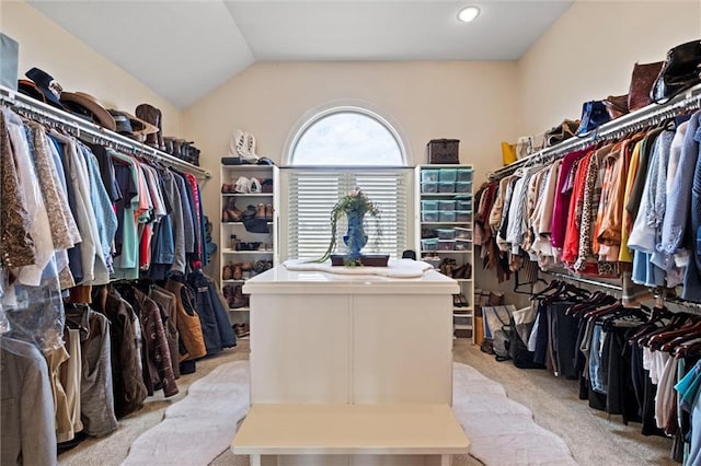 14971 Fairmount Rd, Basehor, KS 66007 - spacious closet featuring carpet flooring and lofted ceiling