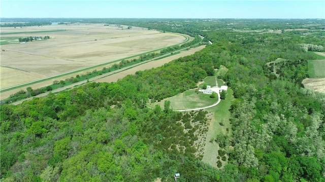 17795 K Hwy, Saint Joseph, MO 64505 - aerial view of property's location featuring rural landscape and a heavily wooded area