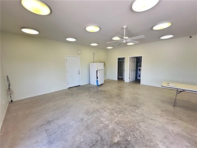 17795 K Hwy, Saint Joseph, MO 64505 - spare room with finished concrete floors and ceiling fan