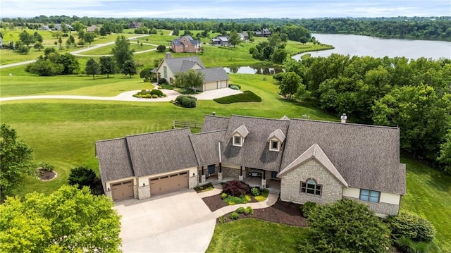 15405 161st St, Bonner Springs, KS 66012 - aerial view of property and surrounding area with a large body of water