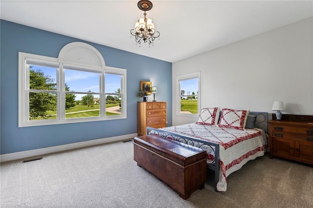 15405 161st St, Bonner Springs, KS 66012 - bedroom featuring carpet floors and a chandelier