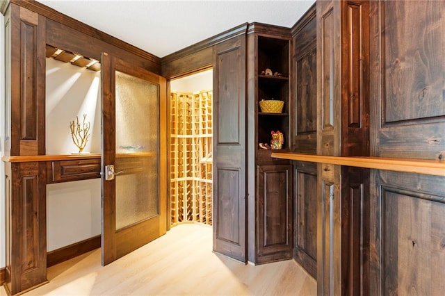 15405 161st St, Bonner Springs, KS 66012 - wine area featuring light wood finished floors