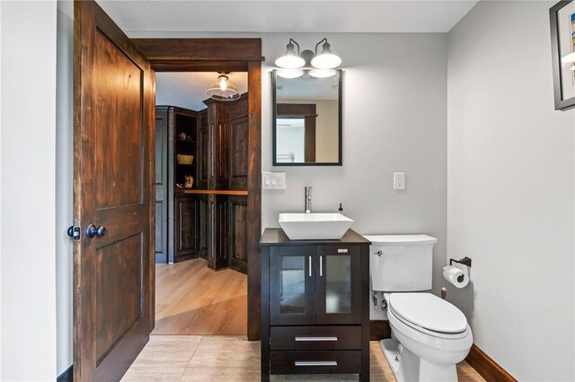 15405 161st St, Bonner Springs, KS 66012 - bathroom with vanity and tile patterned floors