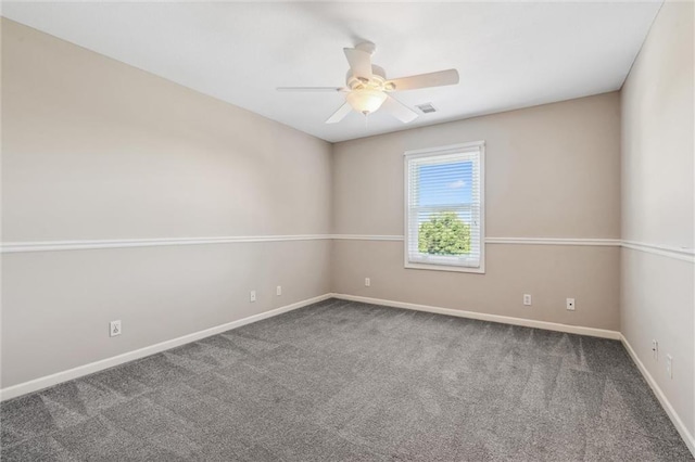 4528 N 108th St, Kansas City, KS 66109 - carpeted spare room featuring baseboards and ceiling fan
