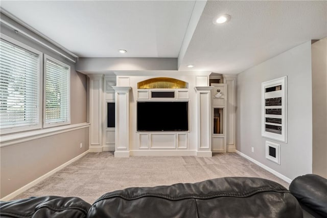 4528 N 108th St, Kansas City, KS 66109 - living area with carpet flooring, baseboards, and recessed lighting