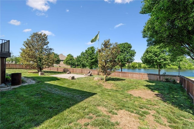 4528 N 108th St, Kansas City, KS 66109 - view of yard featuring a patio and a water view