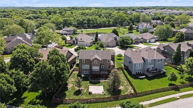 4528 N 108th St, Kansas City, KS 66109 - aerial view of residential area featuring a forest