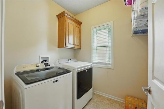 9729 Prairie Creek Rd, Lenexa, KS 66220 - laundry area with independent washer and dryer and cabinet space