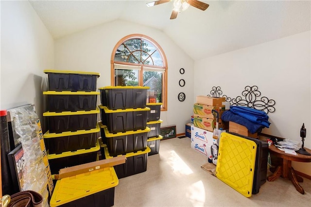 2721 SW Herefordshire Rd, Topeka, KS 66614 - storage area with a ceiling fan