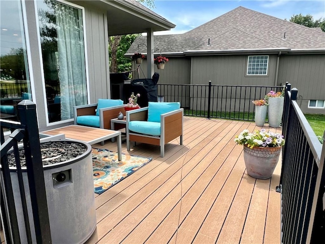 1402 NW Cedar Ct, Grain Valley, MO 64029 - view of wooden deck