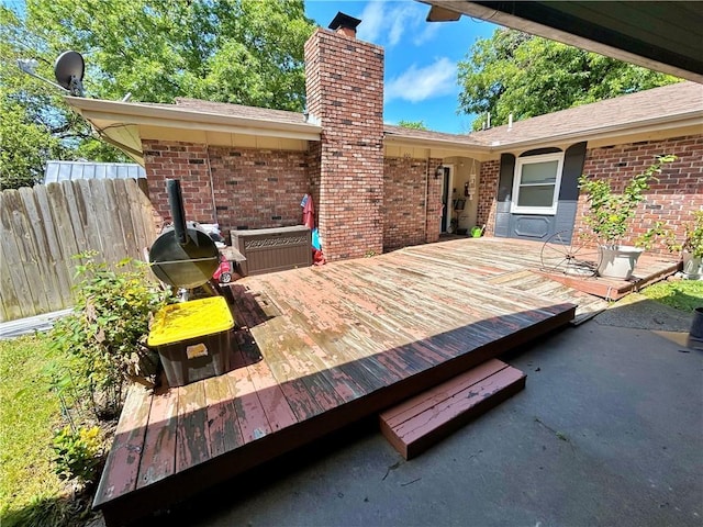 400 S 7th St, Arma, KS 66712 - view of patio with a wooden deck