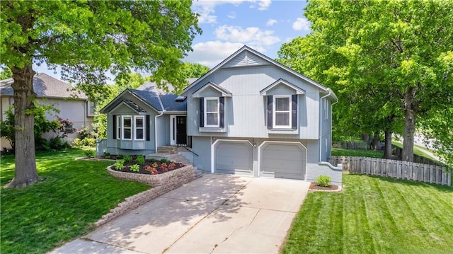 1728 SE 7th Ter, Lees Summit, MO 64063 - tri-level home featuring a garage and concrete driveway