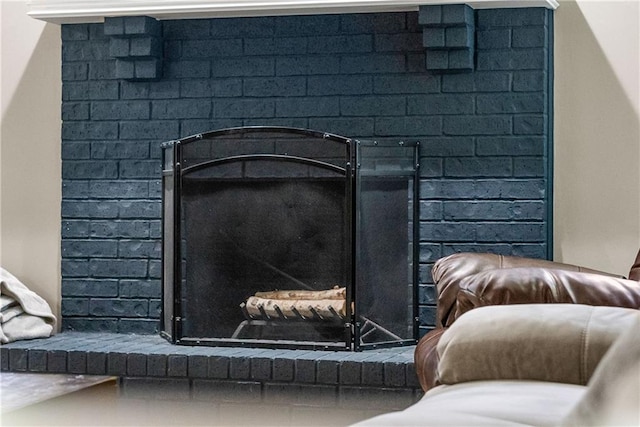 1728 SE 7th Ter, Lees Summit, MO 64063 - detailed view of a brick fireplace