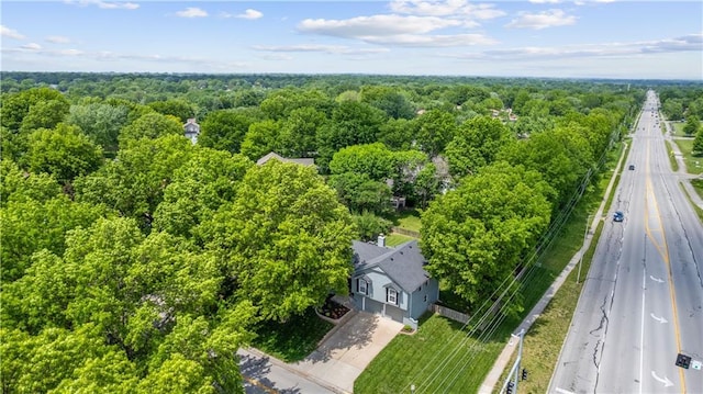 1728 SE 7th Ter, Lees Summit, MO 64063 - aerial view of a heavily wooded area