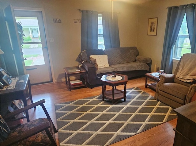 1003 W 3rd St, Pittsburg, KS 66762 - living room featuring wood finished floors
