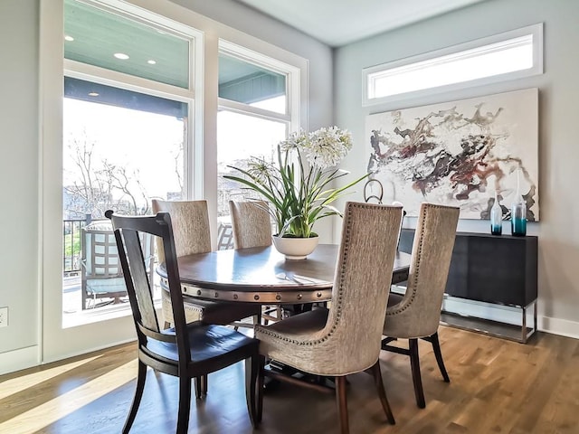 3248 W 133rd Ter, Leawood, KS 66209 - dining area with wood finished floors and baseboards