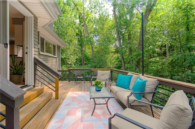 601 NW 41st St, Kansas City, MO 64116 - deck featuring an outdoor hangout area