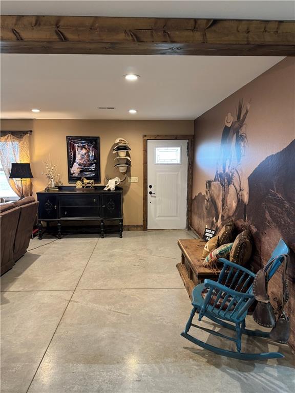 25332 E 250th Ave, Ridgeway, MO 64481 - entrance foyer featuring recessed lighting and concrete flooring