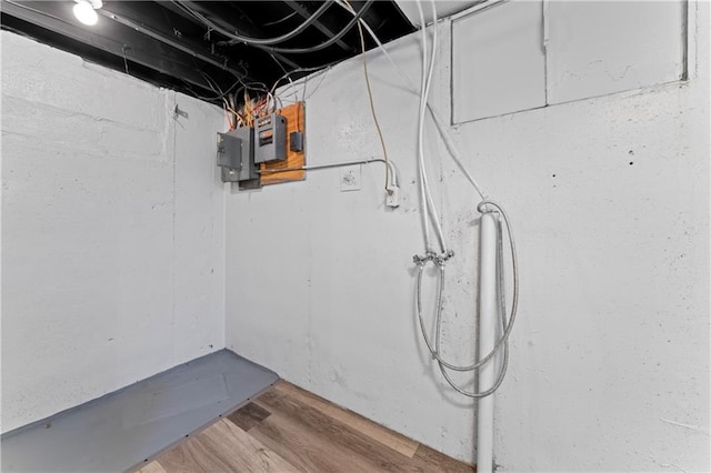 2204 S Cedar Ave, Independence, MO 64052 - unfinished below grade area with wood finished floors