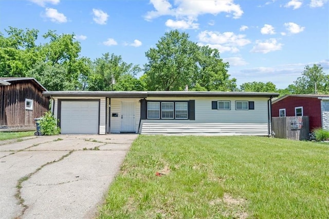 16 W 89th Ter, Kansas City, MO 64114 - ranch-style house with a garage and driveway