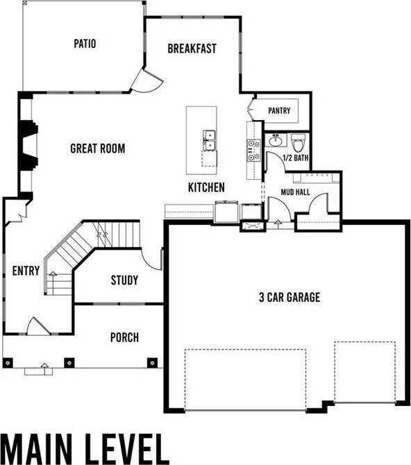 8009 Round Prairie St, Shawnee, KS 66220 - floor plan / room layout
