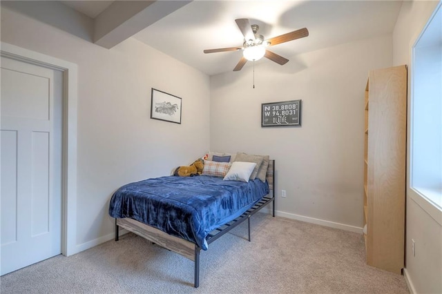 17304 S Schweiger Dr, Olathe, KS 66062 - carpeted bedroom featuring ceiling fan and baseboards