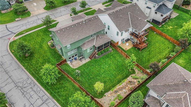 17304 S Schweiger Dr, Olathe, KS 66062 - aerial view of property and surrounding area