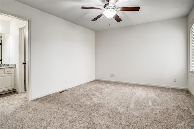 17224 Haskins St, Overland Park, KS 66062 - unfurnished room featuring light colored carpet and ceiling fan