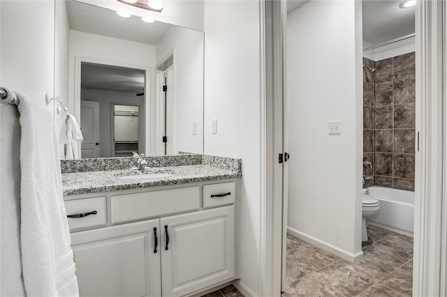 17224 Haskins St, Overland Park, KS 66062 - bathroom with vanity and shower / bathtub combination