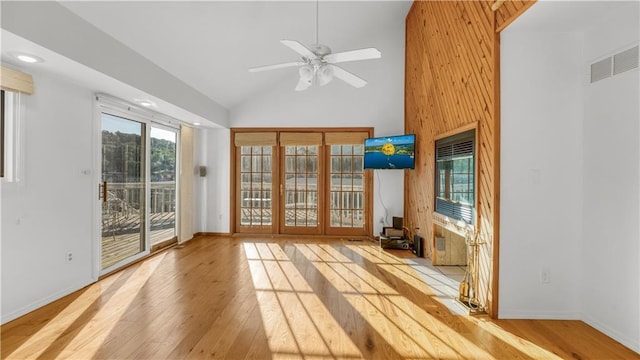 1145 Camp Branch Rd, Sunrise Beach, MO 65079 - unfurnished sunroom with lofted ceiling