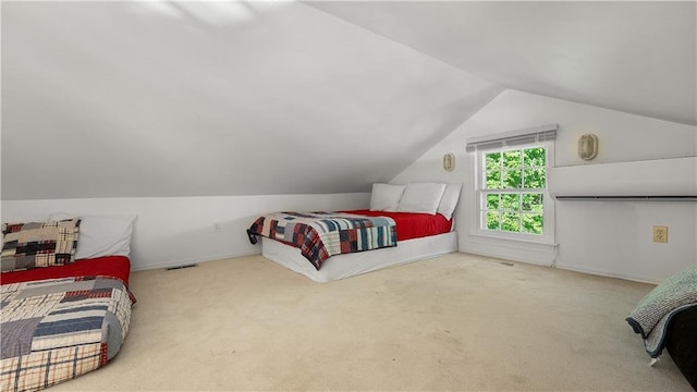 1145 Camp Branch Rd, Sunrise Beach, MO 65079 - bedroom with vaulted ceiling and carpet