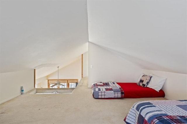 1145 Camp Branch Rd, Sunrise Beach, MO 65079 - bedroom with carpet flooring and vaulted ceiling