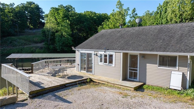 1145 Camp Branch Rd, Sunrise Beach, MO 65079 - view of wooden terrace