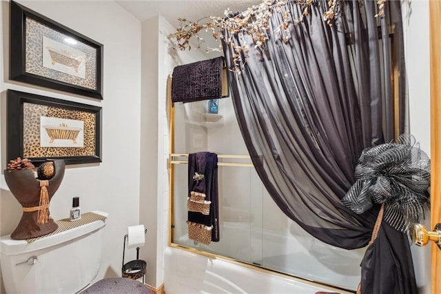 15471 Cedar Ln, Basehor, KS 66007 - full bathroom featuring combined bath / shower with glass door and toilet