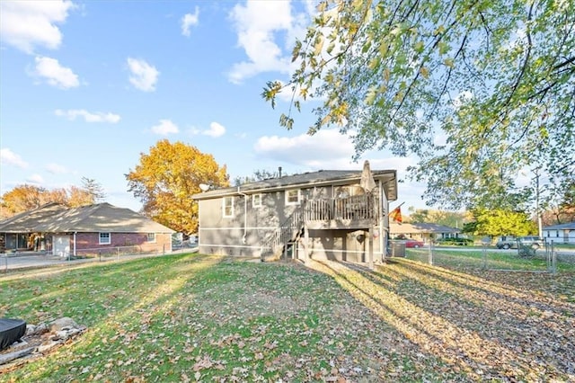 3620 S Northern Blvd, Independence, MO 64052 - rear view of house featuring a wooden deck