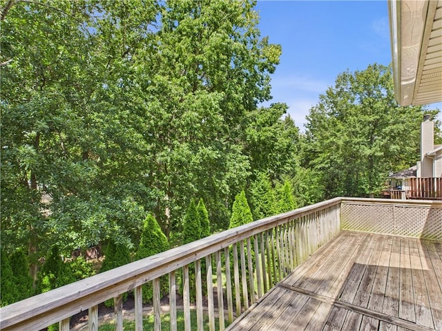 503 Quail Trl, Warrensburg, MO 64093 - view of wooden deck