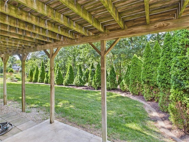503 Quail Trl, Warrensburg, MO 64093 - view of green lawn featuring a patio area