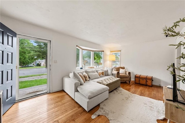 2912 W 75th St, Prairie Village, KS 66208 - living room featuring healthy amount of natural light and light wood-style floors