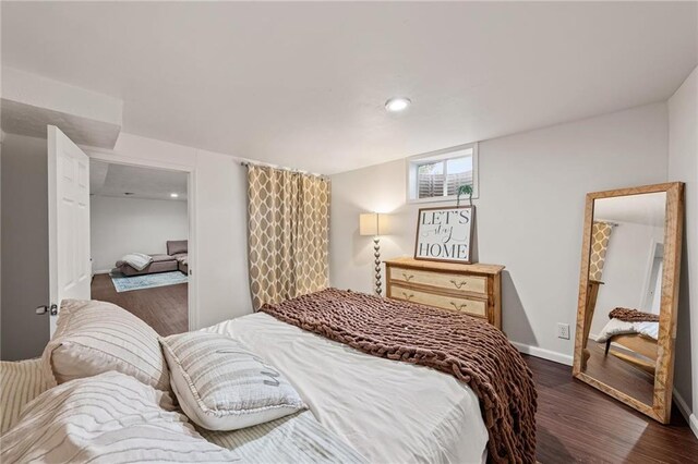 2912 W 75th St, Prairie Village, KS 66208 - bedroom with wood finished floors and recessed lighting