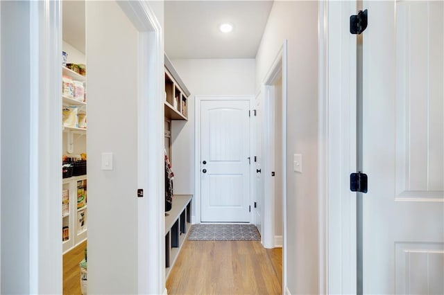 905 SE Wood Ridge Ct, Blue Springs, MO 64014 - mudroom with light wood finished floors