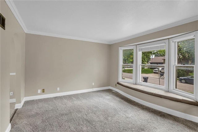 838 E 125th Ter, Olathe, KS 66061 - empty room with carpet flooring, baseboards, and ornamental molding