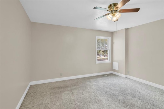 838 E 125th Ter, Olathe, KS 66061 - empty room with carpet floors, a ceiling fan, and baseboards