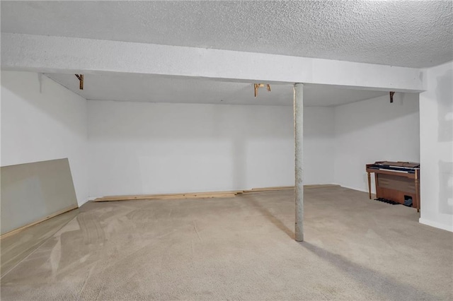 838 E 125th Ter, Olathe, KS 66061 - finished below grade area featuring carpet floors, a textured ceiling, and baseboards