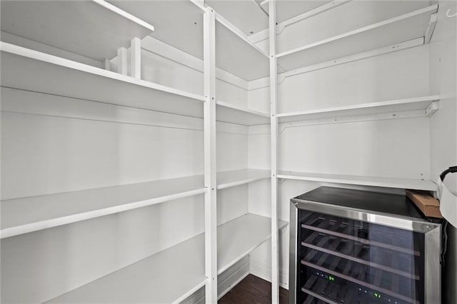 17105 Bo Cir, Tonganoxie, KS 66086 - storage area with wine cooler