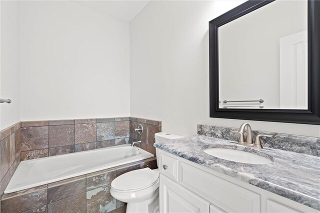 17105 Bo Cir, Tonganoxie, KS 66086 - bathroom with a bath, toilet, and vanity